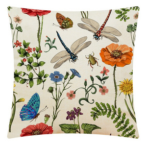 Amity Custom Spring And Summer Garden Flower Pattern Outdoor Bench Decoration Pillows Cover Cushion Cover For Sofa