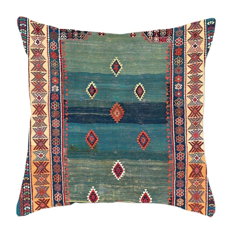 Amity Morocco Turkish Printing Throw Pillow Covers Indian Square 18x18 Cushion Cover Moroccan Mexican Pillow Cases