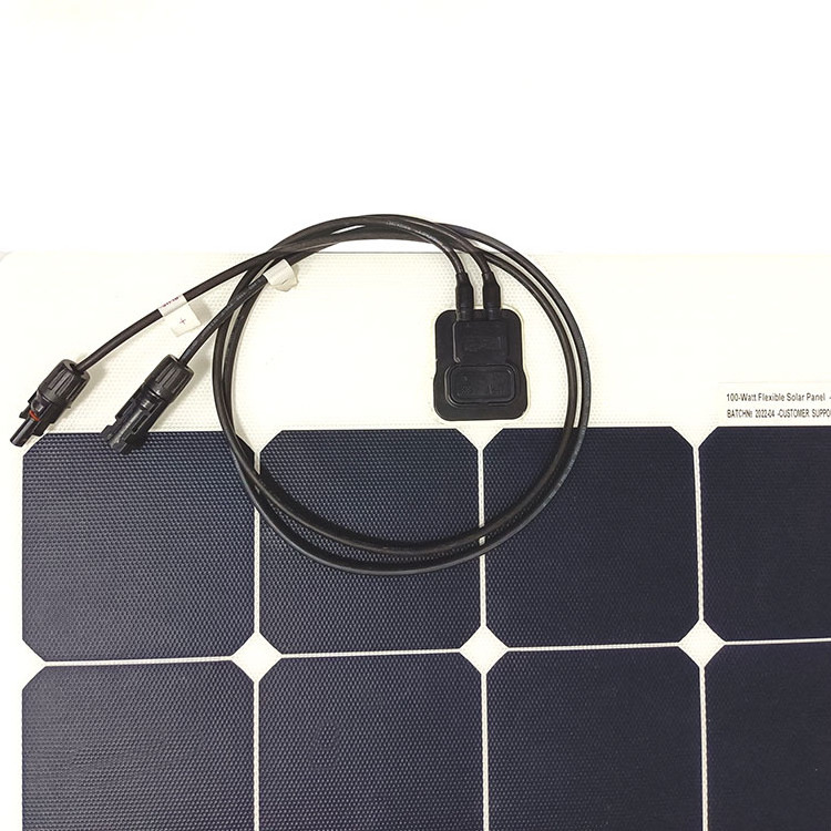 Sunpower Cell 125x125 4x8 Semi Flexible 110w 120w ETFE Solar Panel 100 Watt For Caravans