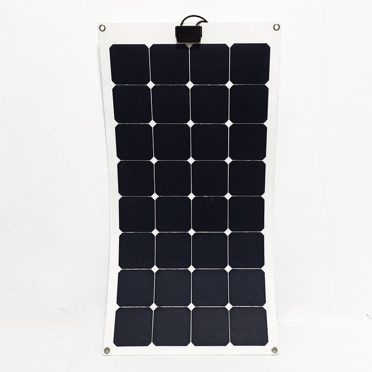 Sunpower Cell 125x125 4x8 Semi Flexible 110w 120w ETFE Solar Panel 100 Watt For Caravans