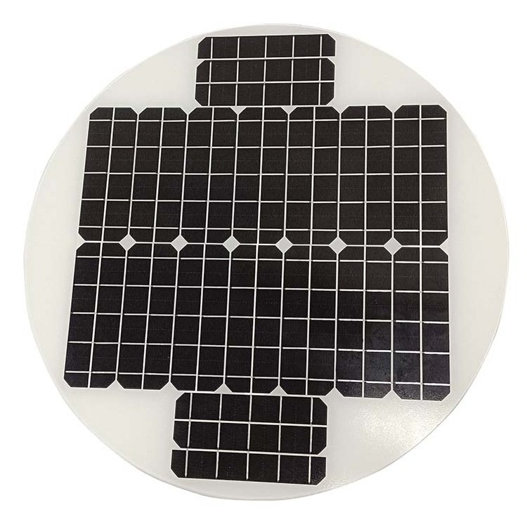 Manufacturer Custom Round Triangle Shape Mono Solar Cell Poly Solar Panel Circular 35w 15w