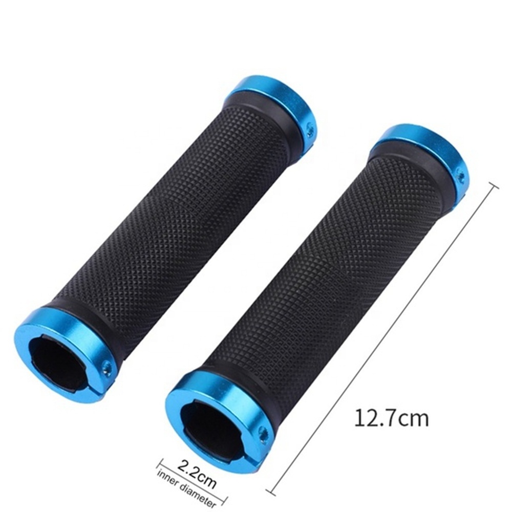 V00021700 Road Cycling Handlebar Accessories Anti-Skid Aluminum BMX Bike Handle Bars End Grips MTB Rubber Bicycle Grips