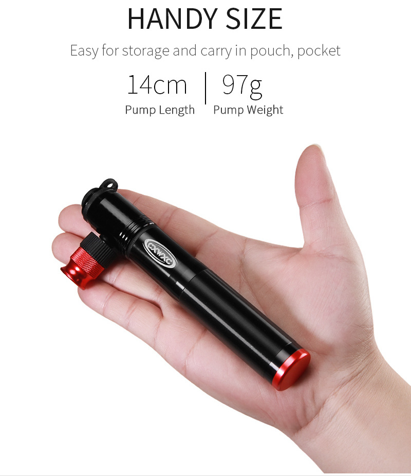 V00029700 CO2 Nitrogen Inflator Hand Pump Mini Portable Bike Pump Valve Adapter Air Inflator Bicycle Pump