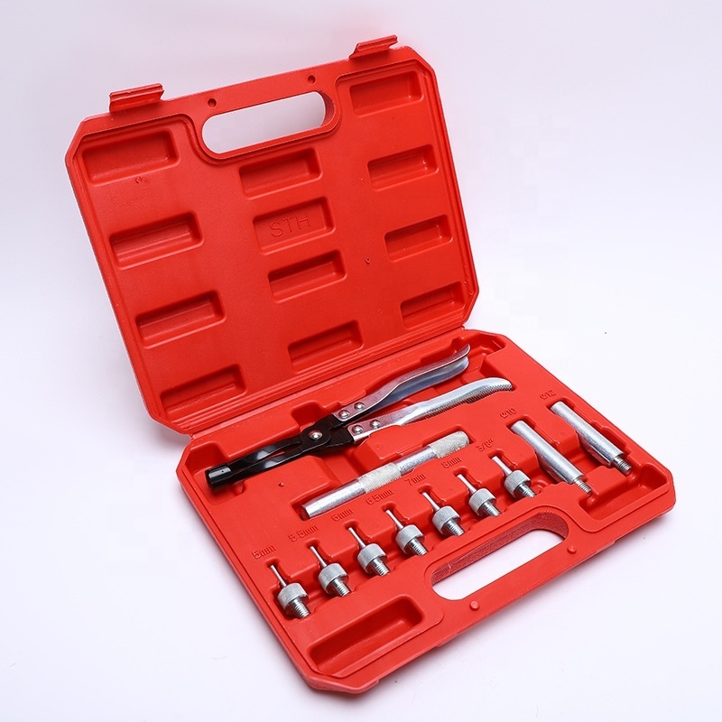 Vtogether V00012500 Best seller  11 pcs Valve Seal Remover and Installer Kit - Pliers Drive Handle Sockets Adapters