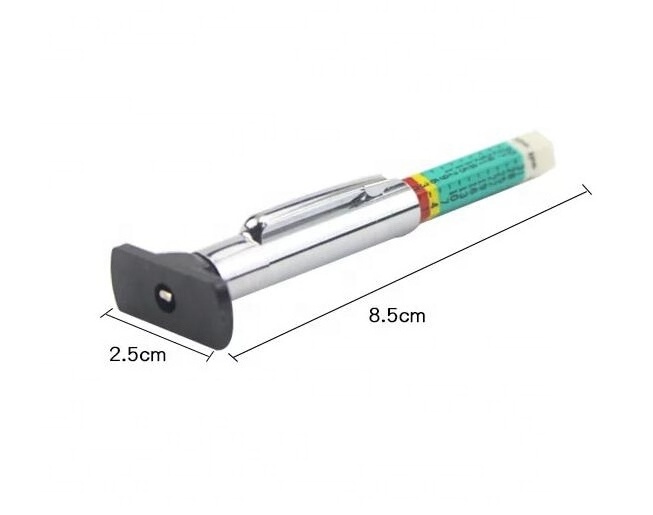 V00038800 Easy operated high accurate tire tread depth gauge with three colors measure tire thread