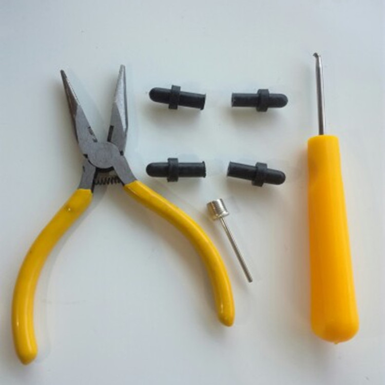 Vtogether V00011400 Repair Your Basketball Repair Tool Replacement Inflation Valves with hook Plier