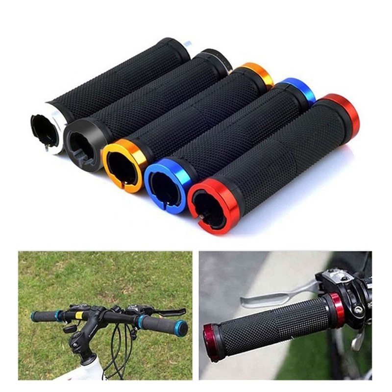 V00021700 Road Cycling Handlebar Accessories Anti-Skid Aluminum BMX Bike Handle Bars End Grips MTB Rubber Bicycle Grips