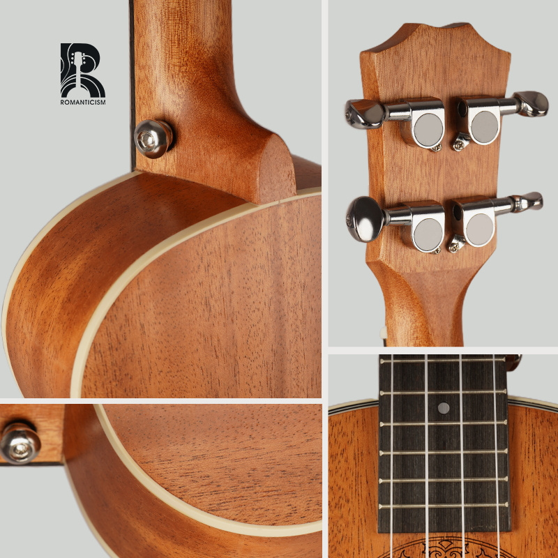 Rut-01 R Martin head styleTenor Ukulele all Magogany plywood  Top Satin finish small four string ukulele For 26 Inch Ukulele