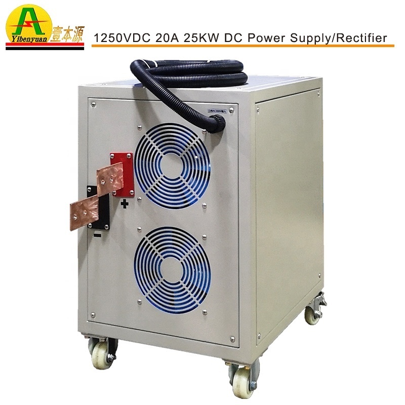 25KW high power ac to dc 25A 0-50A 100V 250V 0-500V touch screen programmable power supply