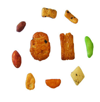 Popular Mixed Soy Sause Rice Crackers And Roasted Peanuts Snacks OEM ODM Available