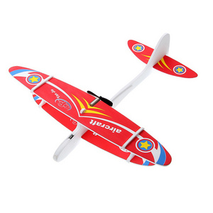 DIY Biplane Glider EPP Foam Hand Throwing Aircraft Powered Flying Plane Rechargeable Electric Model Toys For Children