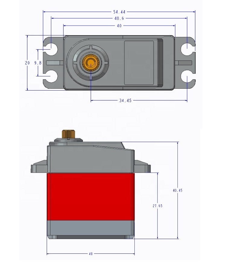 High Torque TD-8125MG 25KG 30KG 35KG 20KG 8.4V Waterproof Metal Gear Digital Servo Motor For Robot RC Car Boat Plane