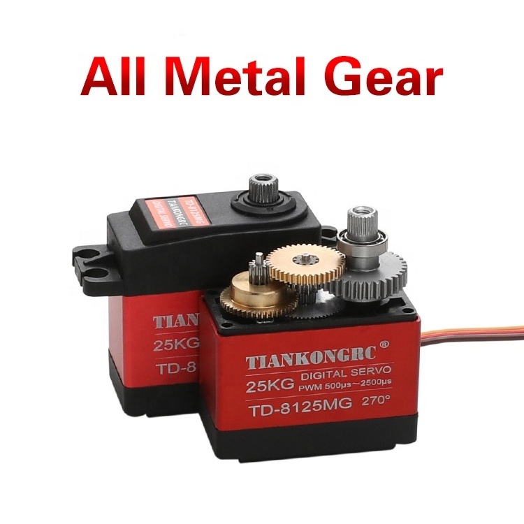 High Torque TD-8125MG 25KG 30KG 35KG 20KG 8.4V Waterproof Metal Gear Digital Servo Motor For Robot RC Car Boat Plane