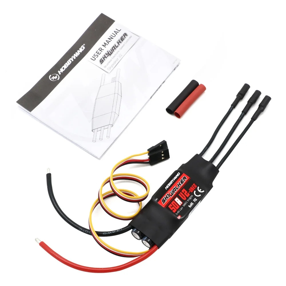 Hobbywing Skywalker 15A 20A 30A 40A 50A 60A 80A 100A V2 ESC 2-6S Brushless Controller UBEC For RC Quadcopter Airplanes