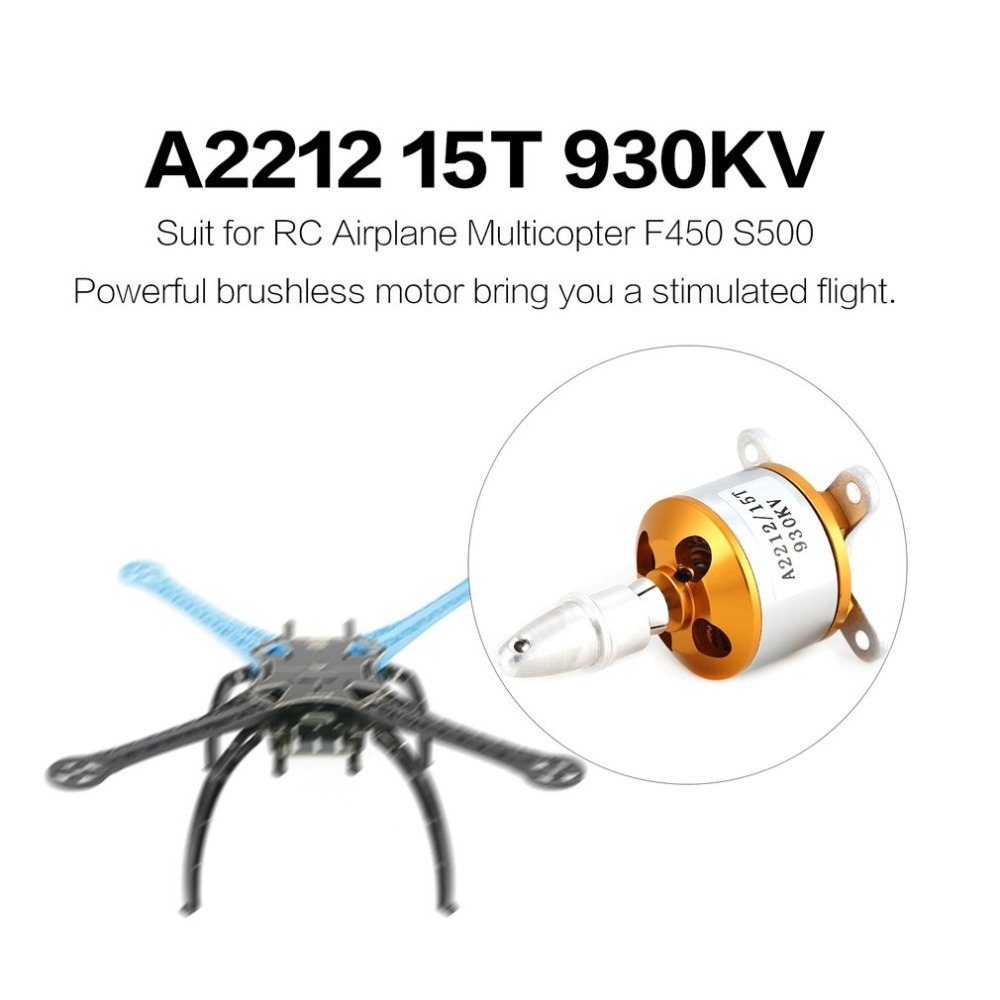 A2212 2212 Brushless Motor 930KV 1000KV 1400KV 1800KV 2200KV 2450KV For RC Aircraft Plane Multi-copter Brushless Outrunner Motor