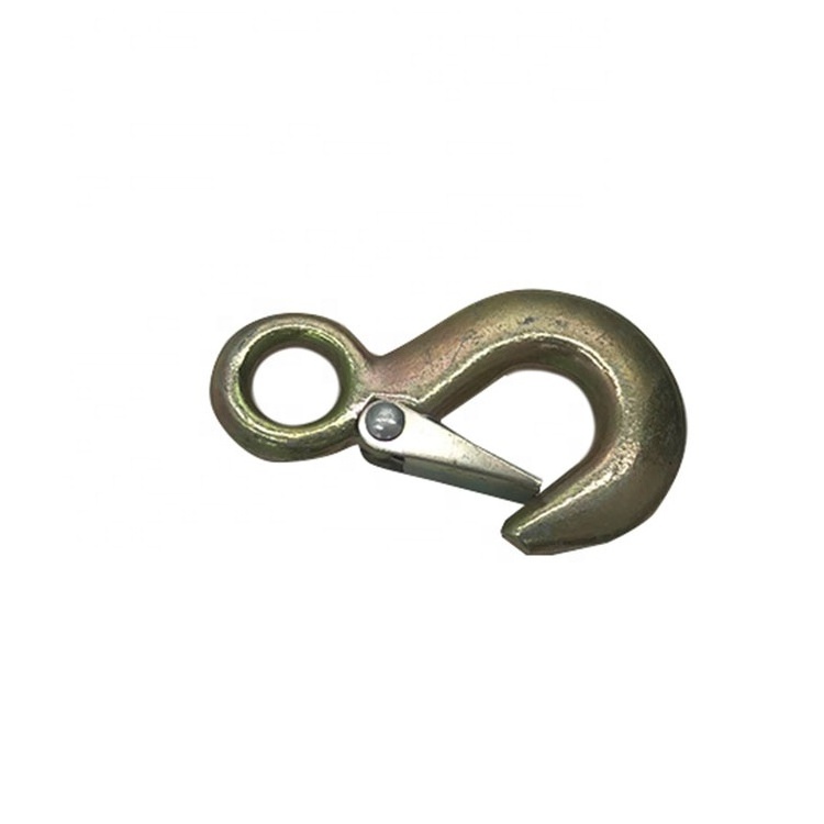 American Hook Lifting Cargo Hook US Type Stainless Steel Eye Hoist Hook With Latch