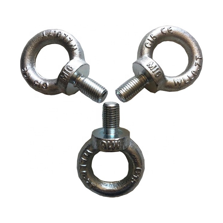 High Quality China Manufacturer DIN 580 Zinc Plated Collar Lifting Eyebolt Stainless Steel 304 Rigging Eye Bolt