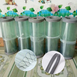 Flexible plastics soft curtains transparent flexible PVC strip sheet folding magnetic PVC curtain