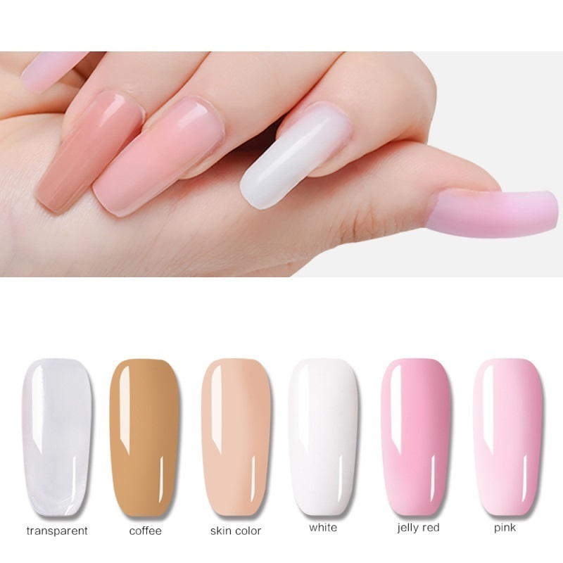 New extension glue paper-free holder 30ml color pink painless fast extension glue nail extension glue