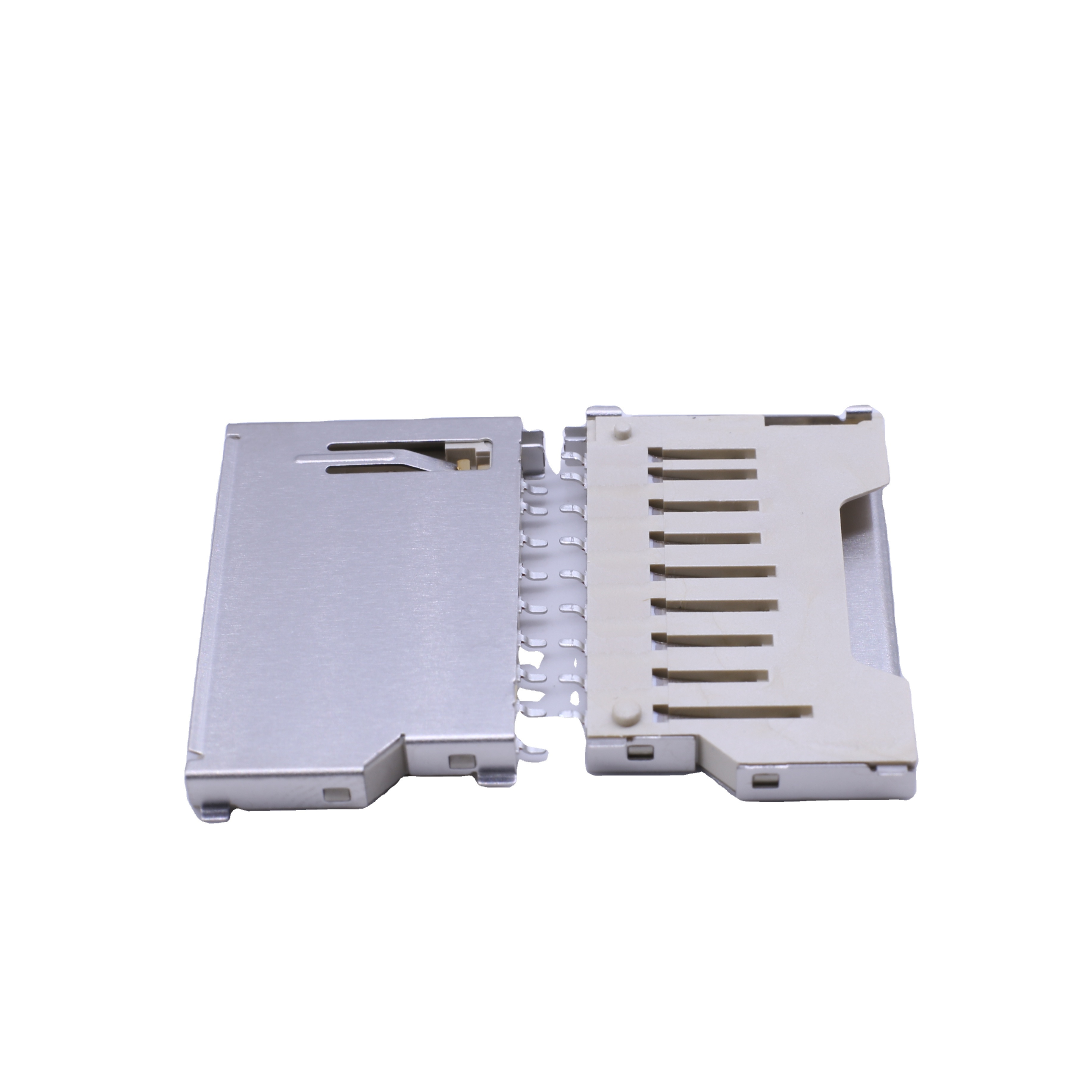 SD Card Holder Sink Plate Flip Cover SIM Card Micro SD Smart TF Sim Card Connector With Self-Bounce