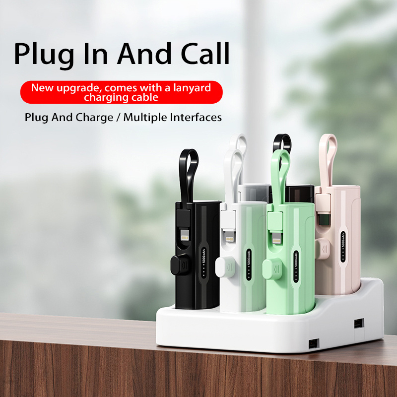 KALO Promotional Small House Usb Mobile Ac Portable with Type-c Charging Cable Phones Smart Tablet Mini Power Bank Fast Charging