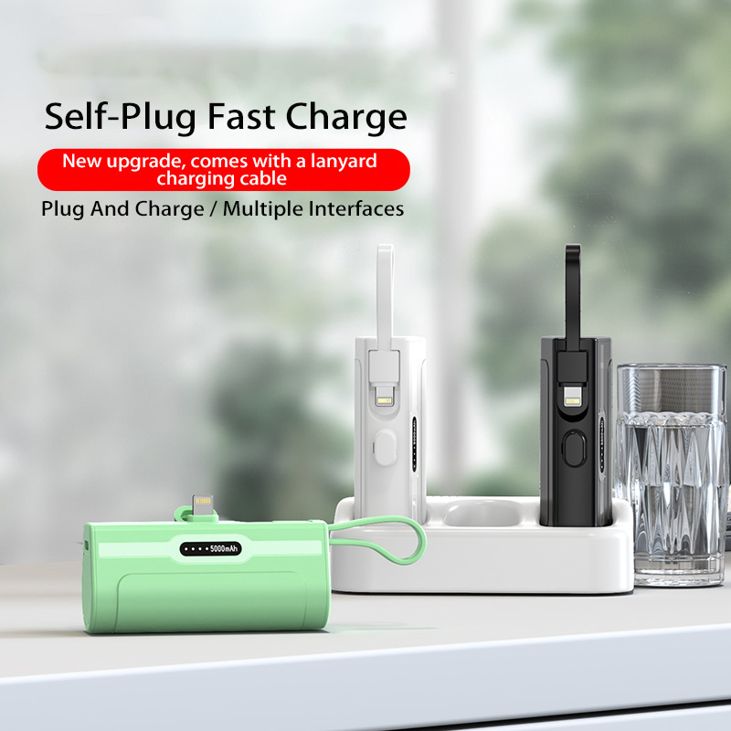 KALO Promotional Small House Usb Mobile Ac Portable with Type-c Charging Cable Phones Smart Tablet Mini Power Bank Fast Charging