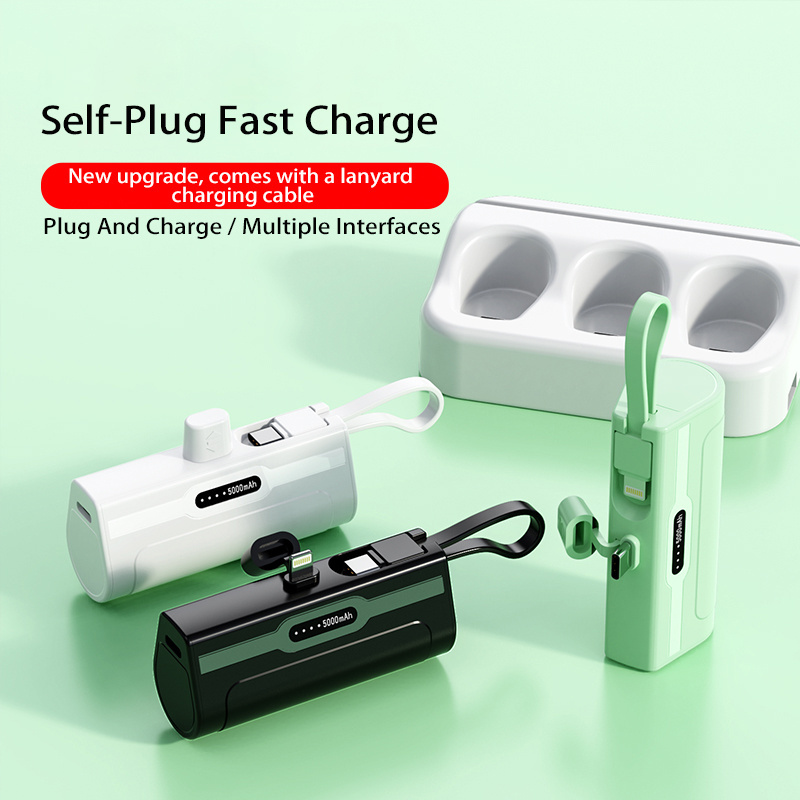 KALO Promotional Small House Usb Mobile Ac Portable with Type-c Charging Cable Phones Smart Tablet Mini Power Bank Fast Charging