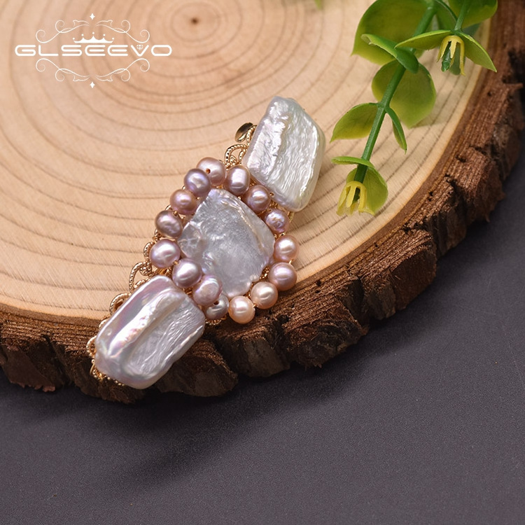 Natural Freshwater Baroque Pearl Hairpin For Woman Wedding Square Handmade Fashion Jewelry Hair Accessories