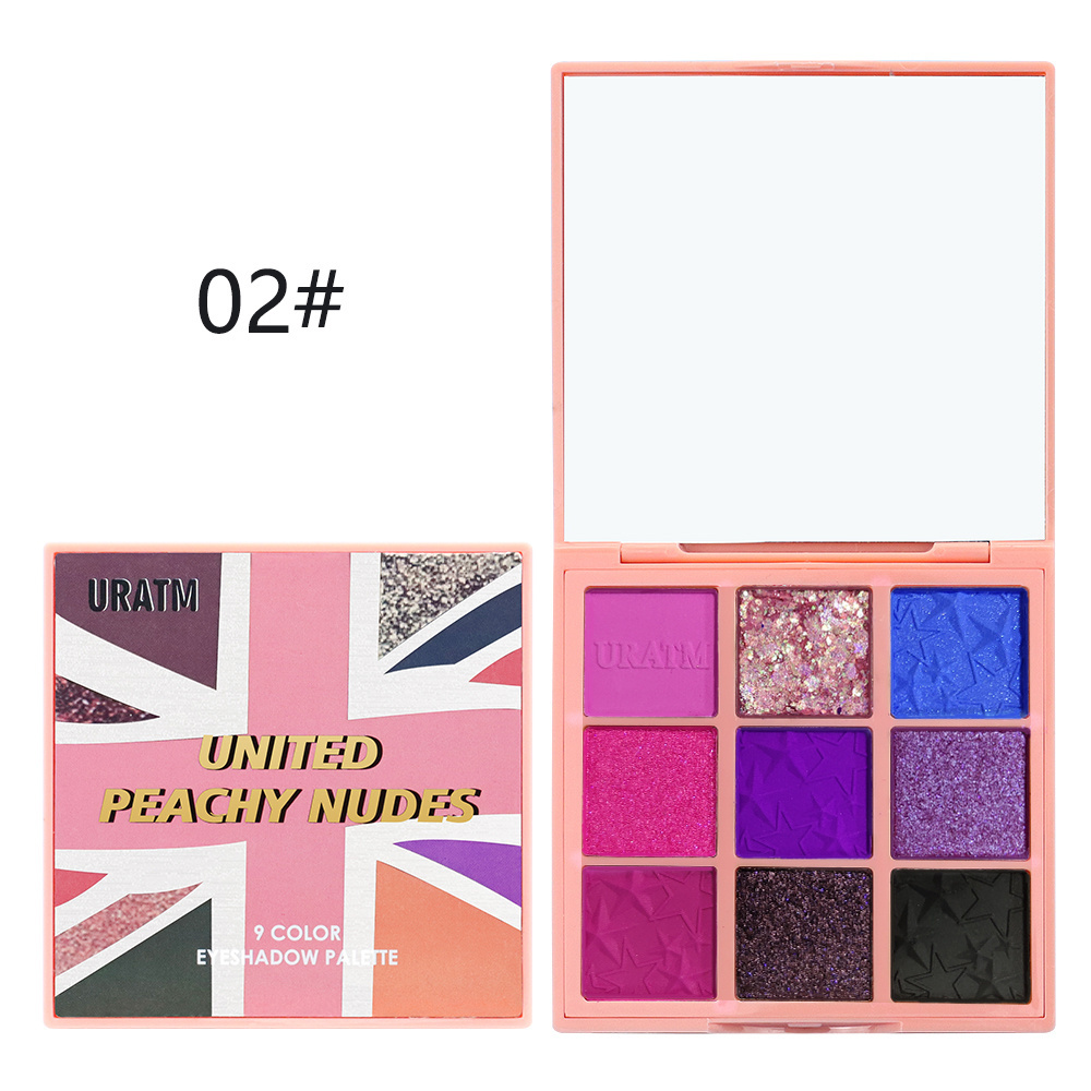 9 colors Luxury Private Label Professional Makeup Eyeshadow Foundation Makeup Eyeshadow palette