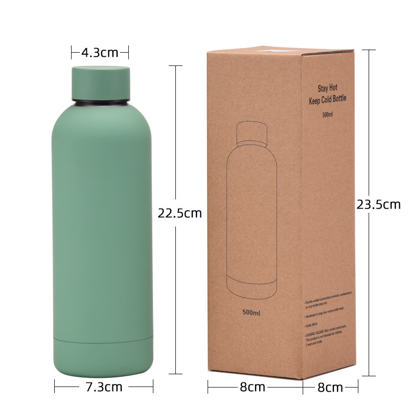 Custom logo Water bottle  350ml 500ml 750ml 1000ml Small Mouth factory sports stainless steel Vacuum cup insulated drink bottle