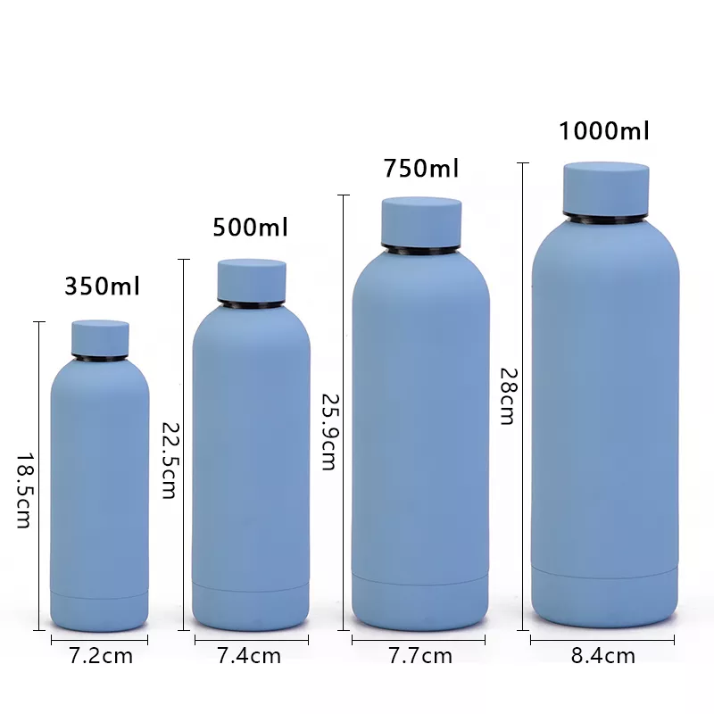 Custom logo Water bottle  350ml 500ml 750ml 1000ml Small Mouth factory sports stainless steel Vacuum cup insulated drink bottle