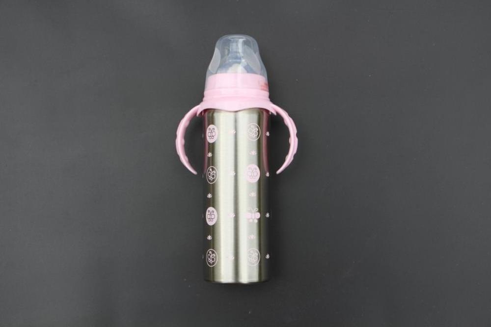 240ml BPA Free Stainless Steel Feeding Supplies Baby Feeding Bottle 360 Sippy cups