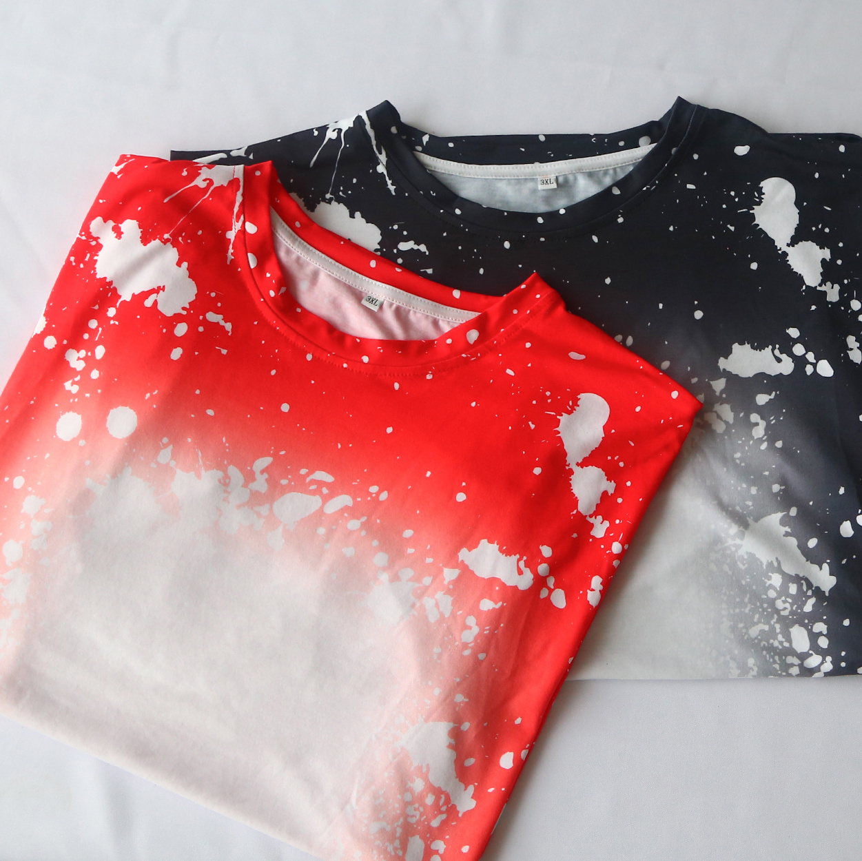 Wholesale T-shirts Sublimation T Shirts Plain Custom Printing Polyester Sublimation Bleach Shirts