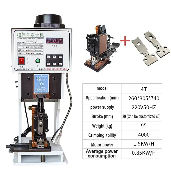 Semi Automatic Utra Silent Terminal Machine 1.5T Crimping Machine Electric Wire Pressing Machine OTP mold 1.5t Customized