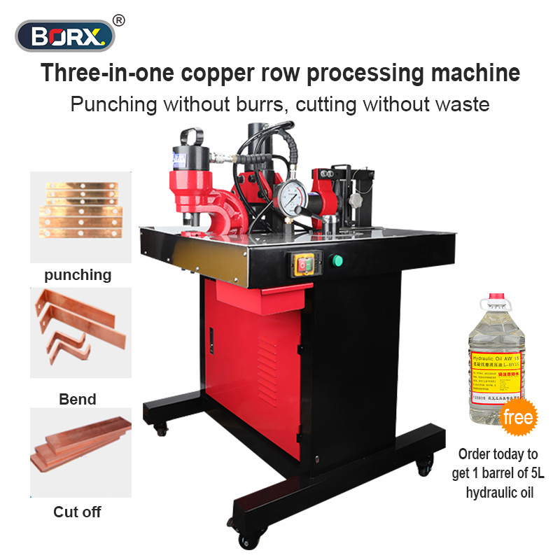 Multi-function flat copper steel bending machine Five in one busbar processing machine with Punching