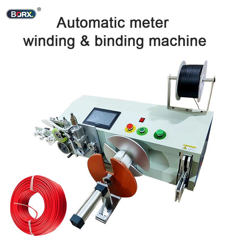 Automatic 14-45mm wire harness tape winding twist tie machine cable manufacturing rolling tying rewinding wires machine