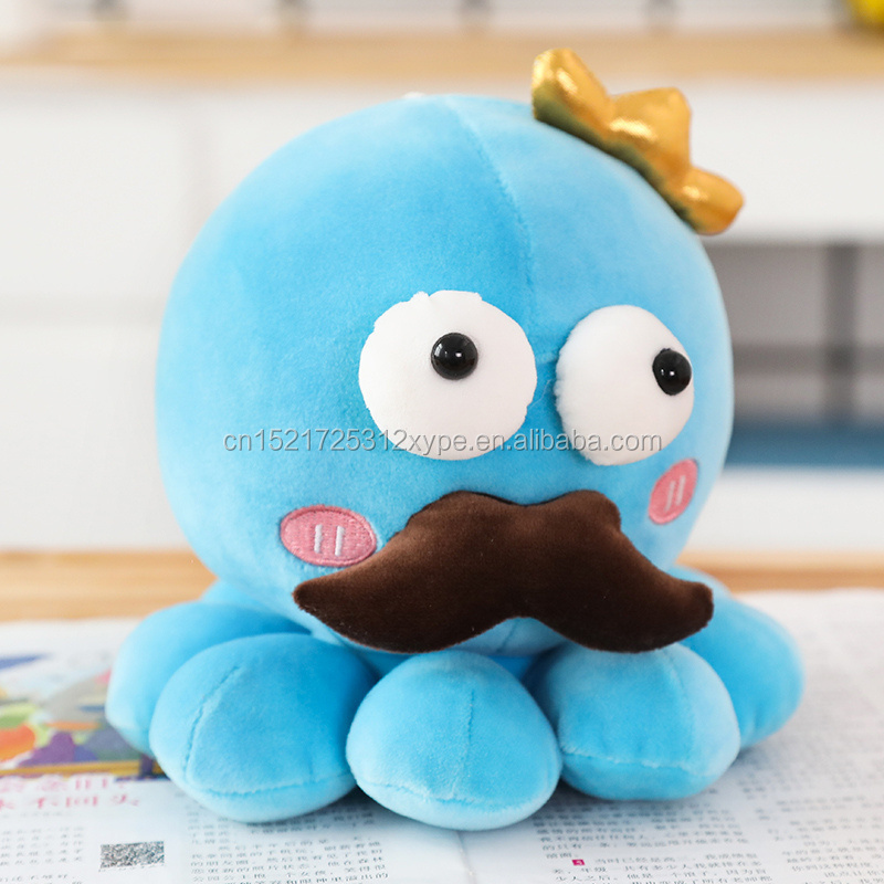 Wholesale cute cartoon pirates octopus plush toys marine animals aquarium activity gifts