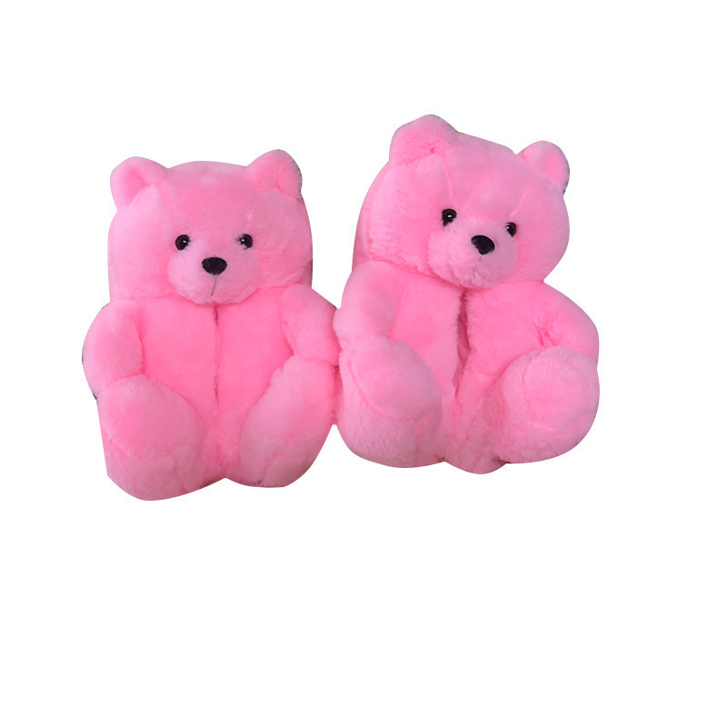 2021 new Style arrivals fuzzy Teddy bear slippers tik tok Hot Selling Slippers House Teddy Bear Slippers for Women Girls