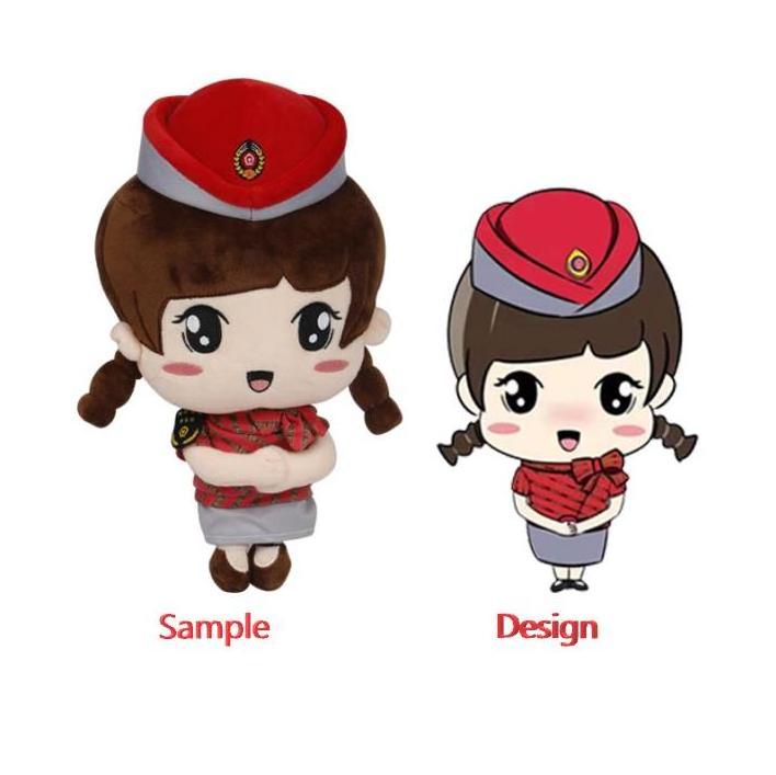 2021 Factory cute plush doll custom Korean star kpop doll plush idol doll