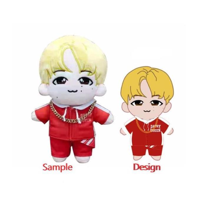 2021 Factory cute plush doll custom Korean star kpop doll plush idol doll