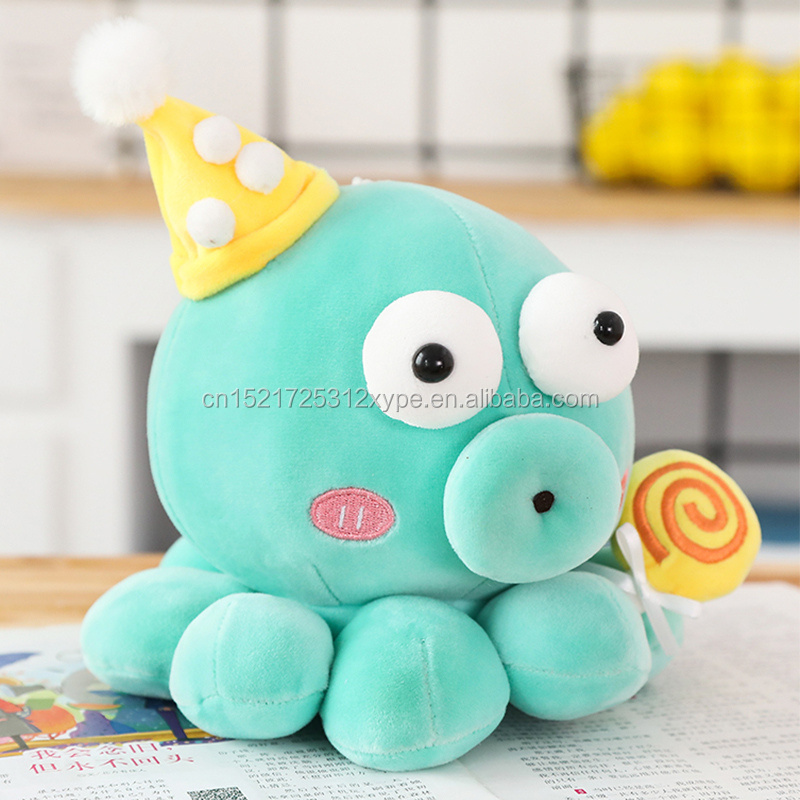 Wholesale cute cartoon pirates octopus plush toys marine animals aquarium activity gifts