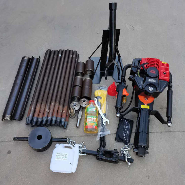 Small backpack drill soil sampling drill geological exploration handheld gasoline core machine Handheld gasoline drilling rig