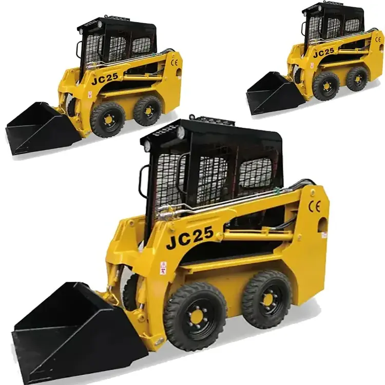 JC25 Ce Approved Skid Steer Loader with Rubber Track