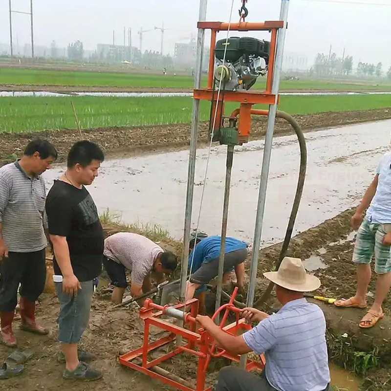 Folding Small mini wheeled rig machine water well drilling machine small mine drilling rig