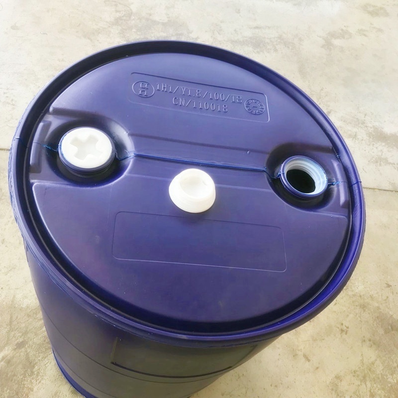 Factory price 55 gallon 200 litre blue plastic drum shipping barrel with closed top