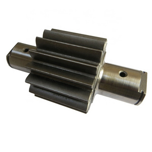 China precision stainless steel gear shaft with teeth grinding