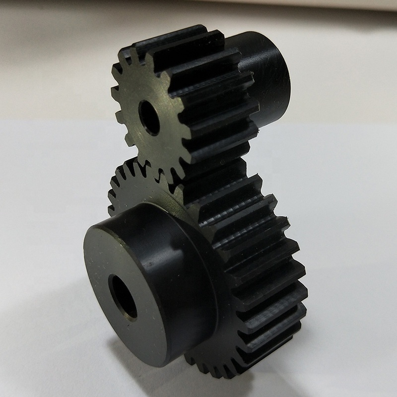 High quality Pom pinion helical spur plastic gear