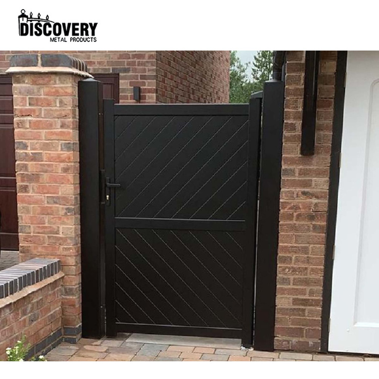 New Design Aluminum Alloy Garden Little Gate Door Security Gate For Side Courtyard Small Swing Courtyard Entrance Gate