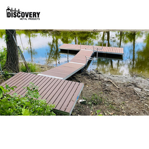 Factory universal size aluminum alloy plastic floating pontoon floats dock for house boat on water