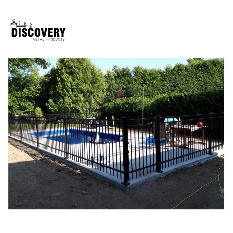 New product aluminum picket fence panels types of garden pool fencing cheap price metal house security fences